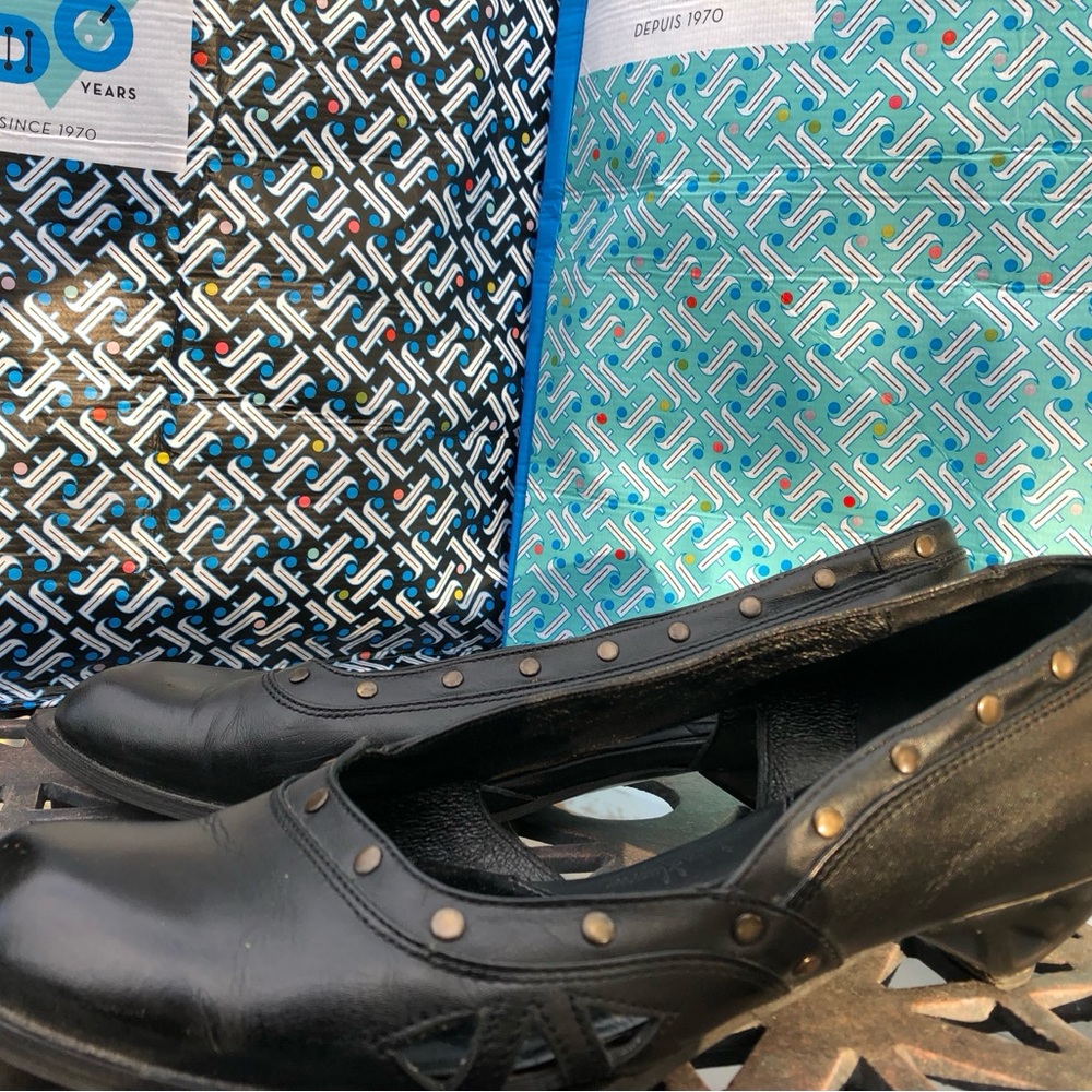 John Fluevog Free Amina shoes studded black leather (project shoe) - Picture 10 of 14